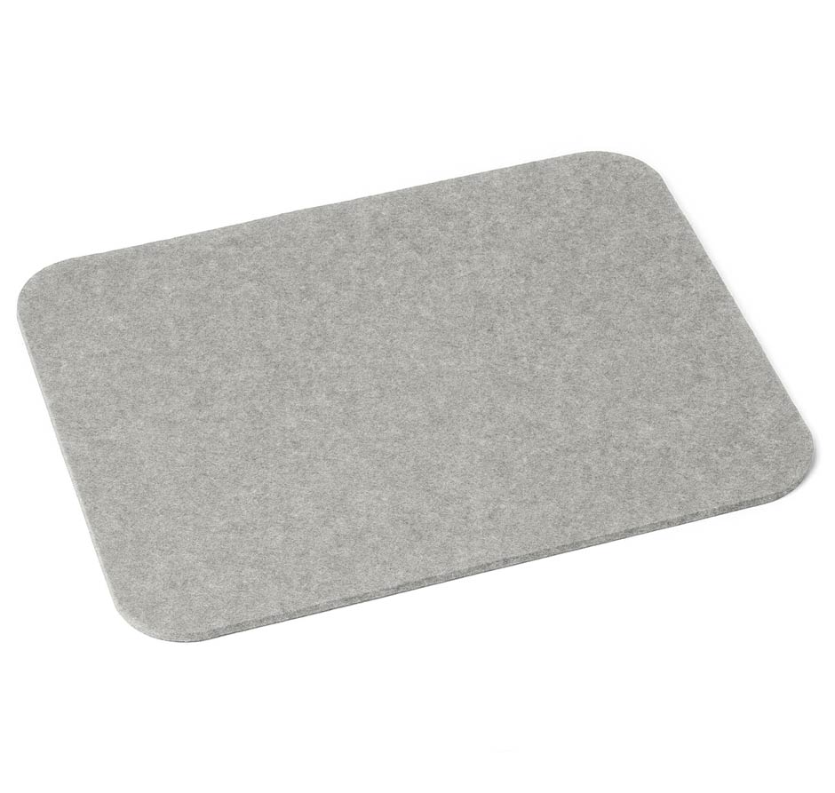 HEY-SIGN Filz Tischset 4 Stück gerundete Ecken 5 mm Filzstärke