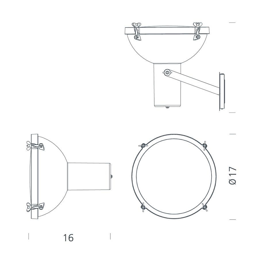 NEMO Projecteur 165 Wandleuchte