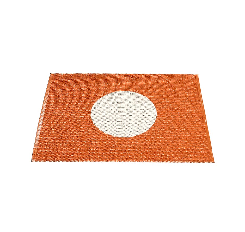 pappelina Vera small One Kunststoff-Teppich 70 x 90 cm orange/vanille