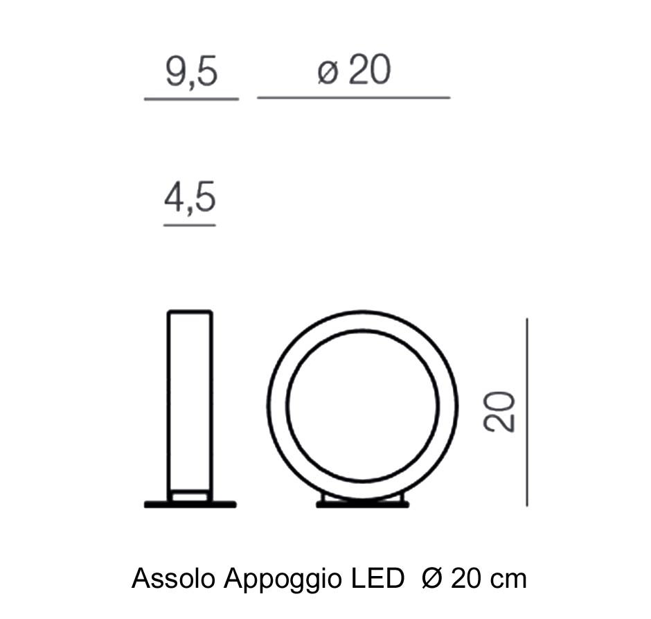 CINI & NILS Assolo Appoggio LED Tisch- und Bodenleuchte