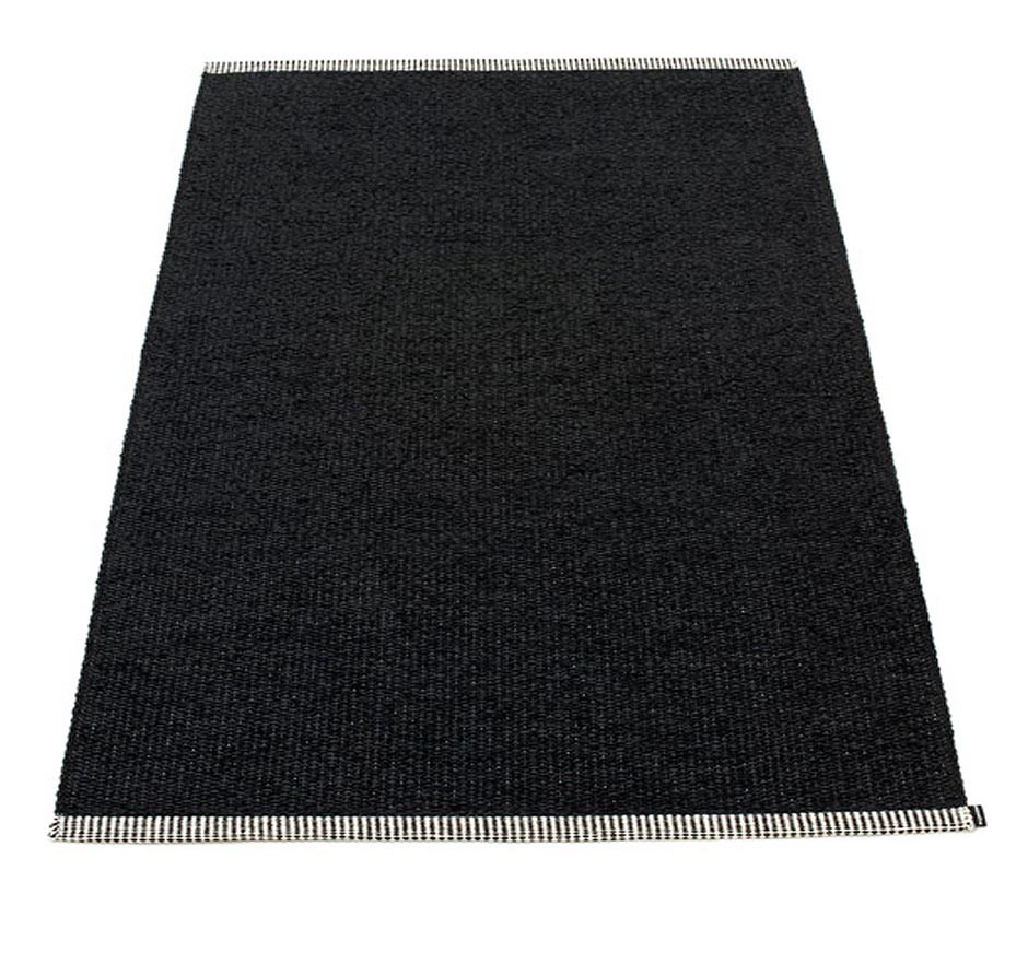 pappelina Mono Kunststoff-Teppich 85 x 160 cm schwarz