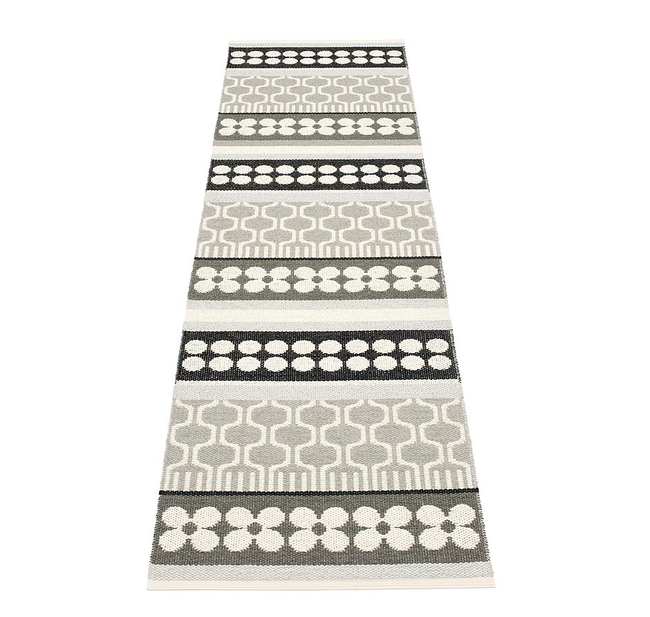 pappelina Asta Kunststoff-Teppich 70 x 270 cm warmes grau
