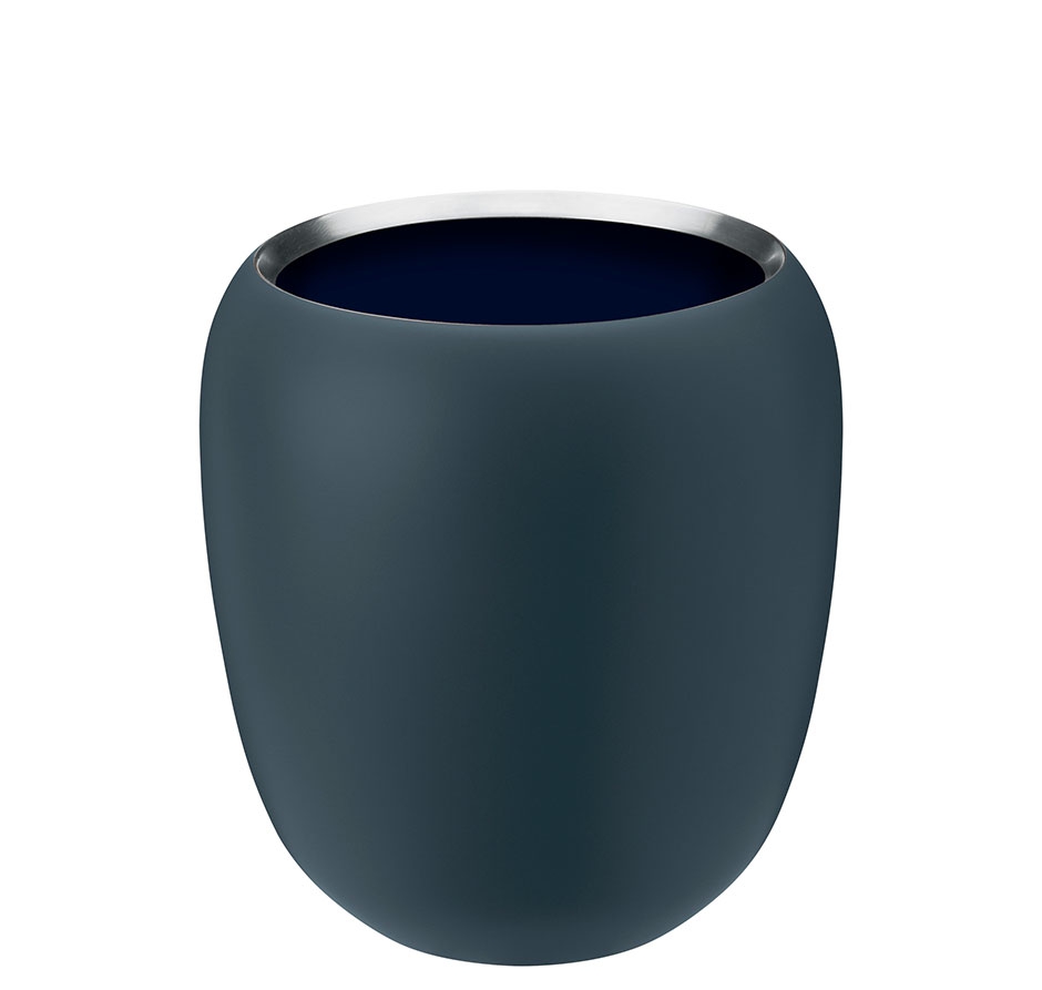 Stelton Ora Vase Höhe 17 cm taubenblau/nachtblau