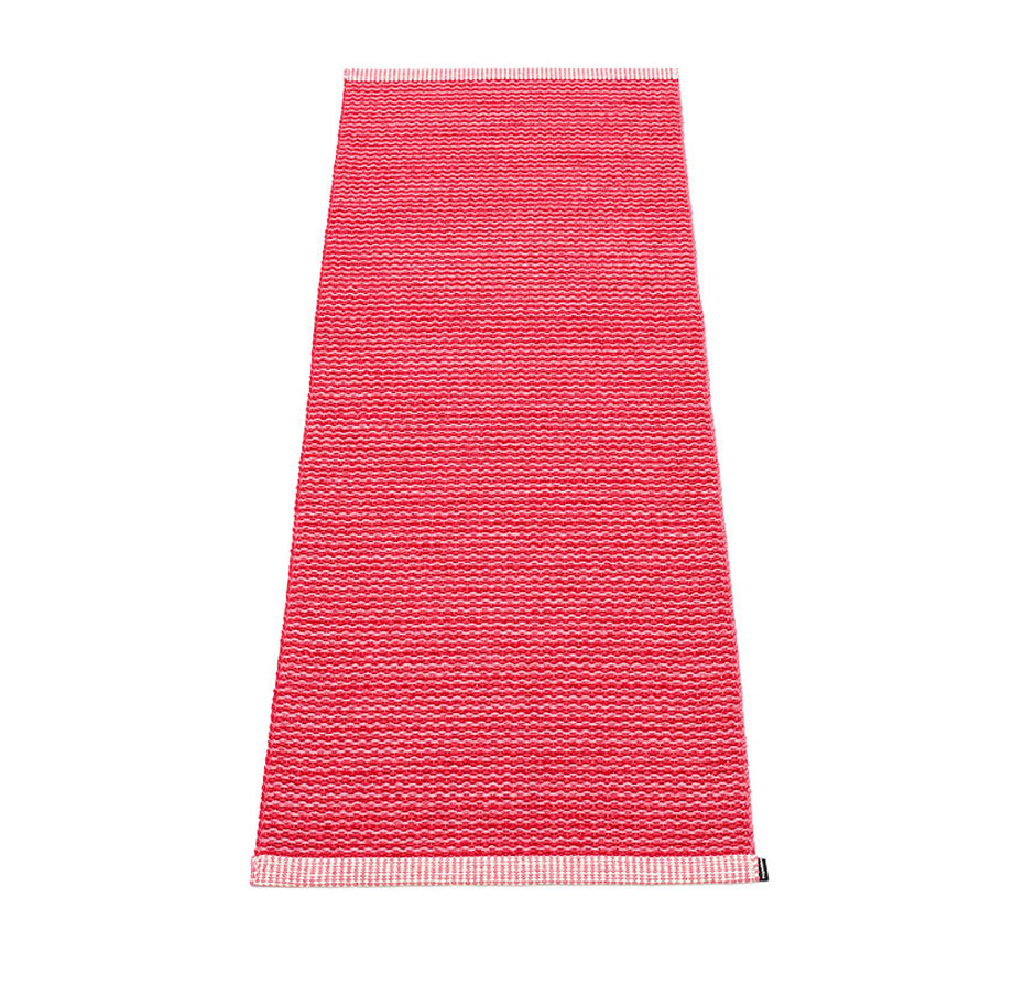 pappelina Mono Kunststoff-Teppich 60 x 250 cm cherry/pink
