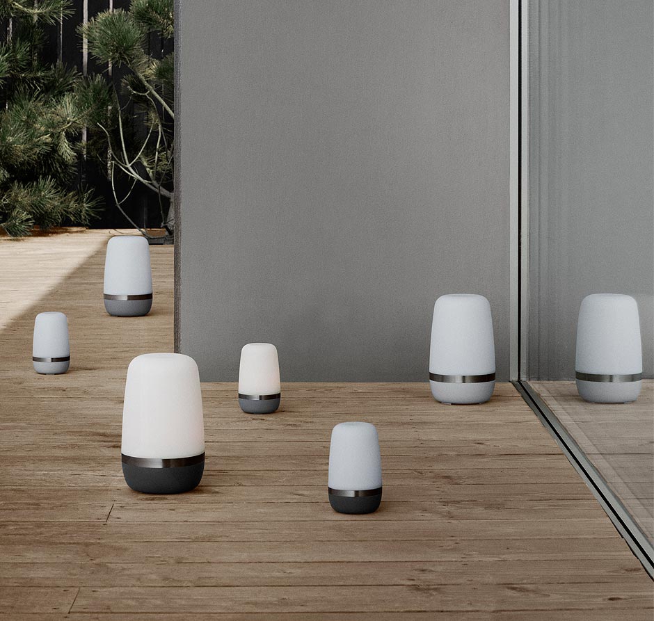 blomus SPIRIT LED Akku Bodenleuchte XL Höhe 35 cm