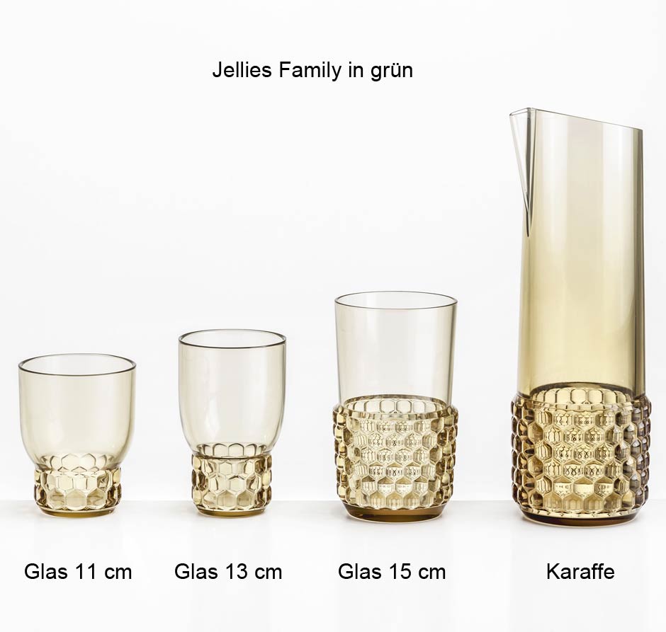 Kartell Jellies Family Glas Höhe 13 cm