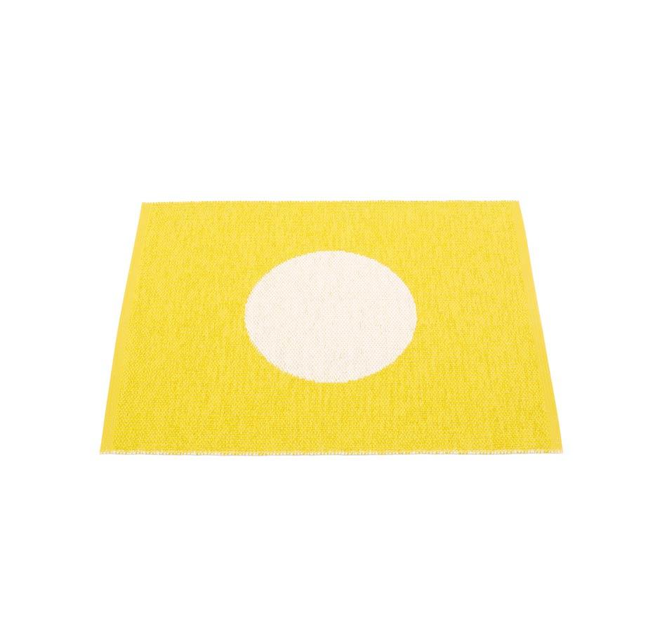 pappelina Vera small One Kunststoff-Teppich 70 x 90 cm lemon/vanille