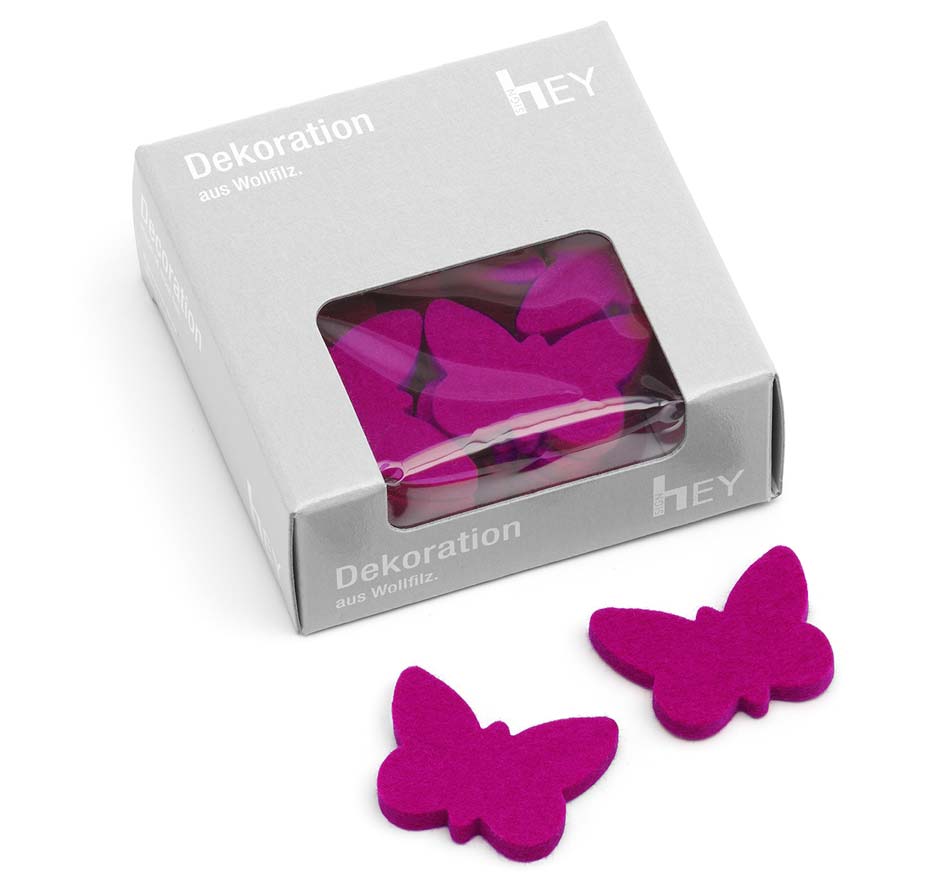 HEY-SIGN Filz Streudeko Schmetterlinge 30 Stück