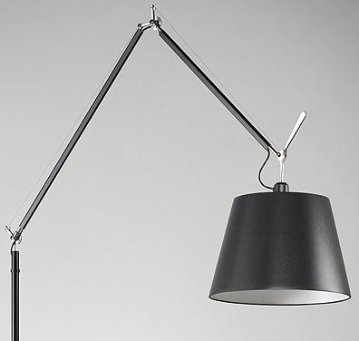 Artemide Tolomeo Mega Terra schwarz mit Schalter