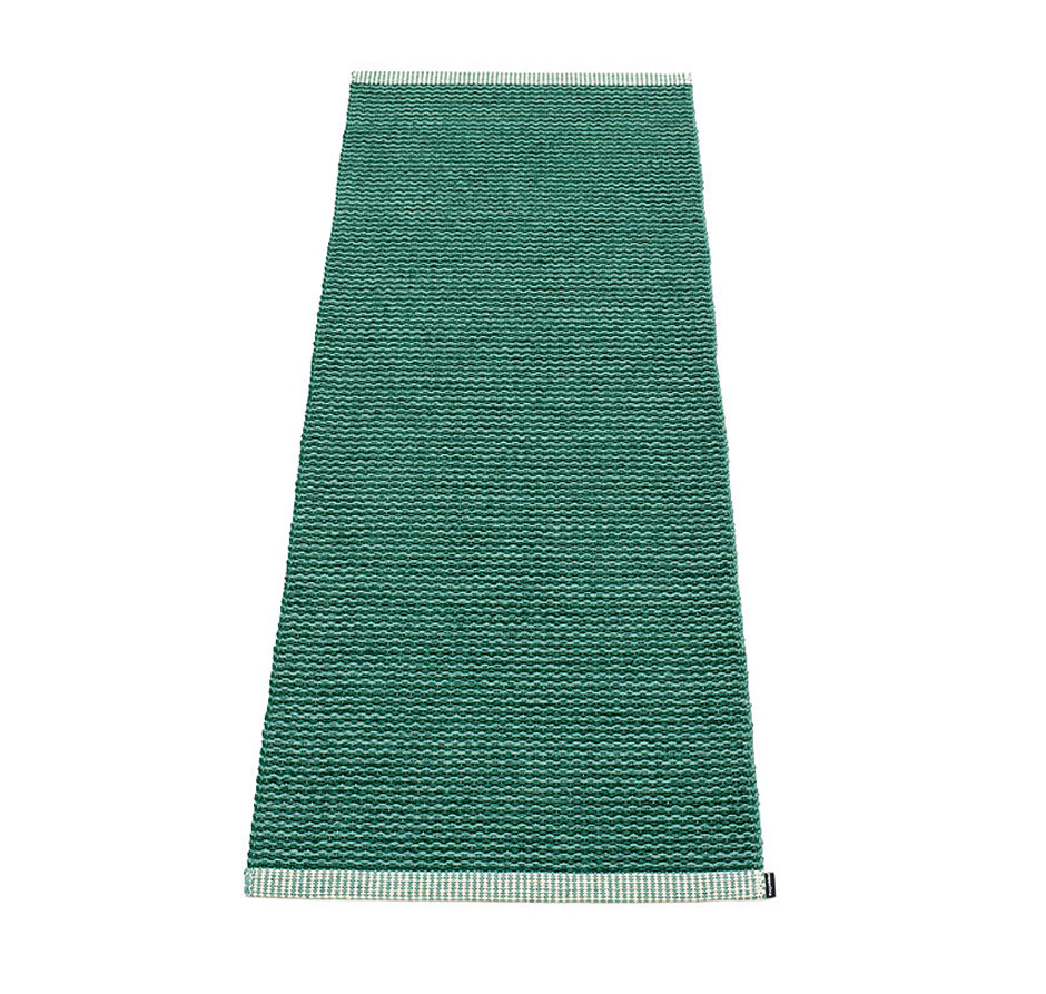pappelina Mono Kunststoff-Teppich 60 x 250 cm jade/dunkelgrün