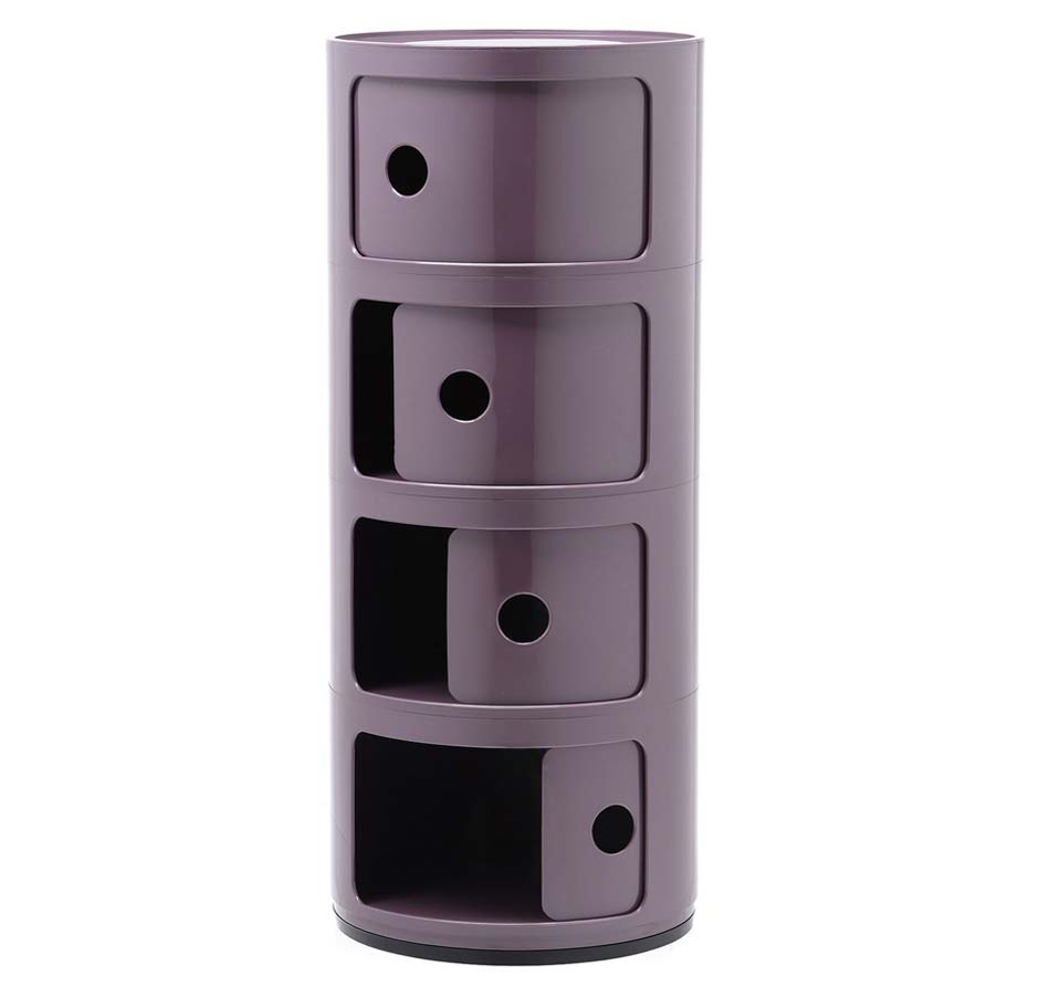 Kartell Componibili 4er Container 20 / violett