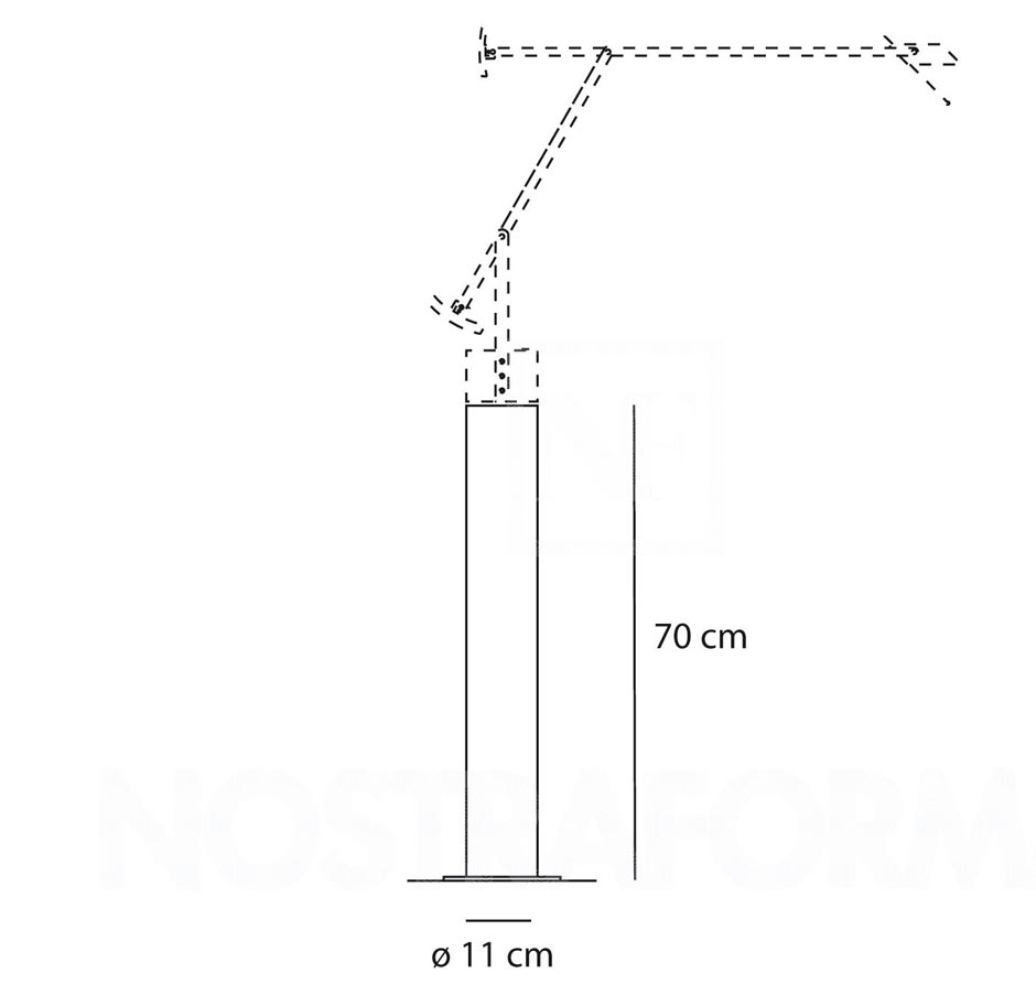 Artemide Säule für Tizio 50, Tizio Plus und Tizio Terra