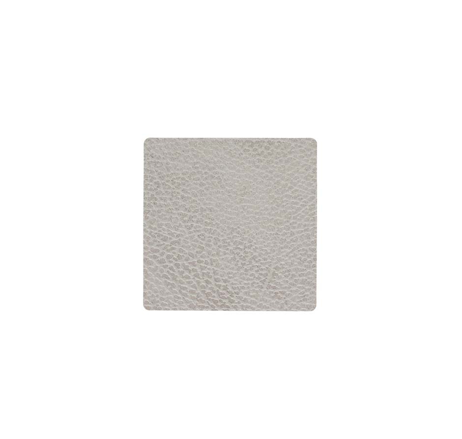 LIND DNA Square Glasuntersetzer 10 x 10 cm Leder Hippo