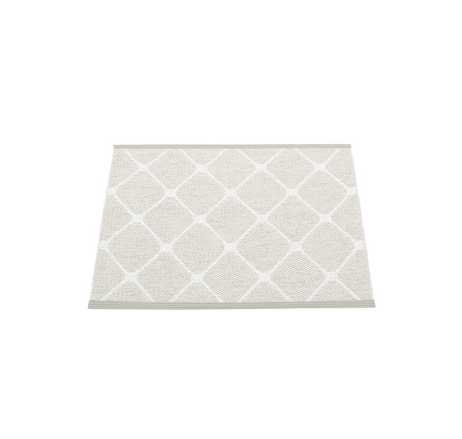 pappelina Rex Kunststoff-Teppich/Fußmatte 70 x 60 cm fossil grau/vanille