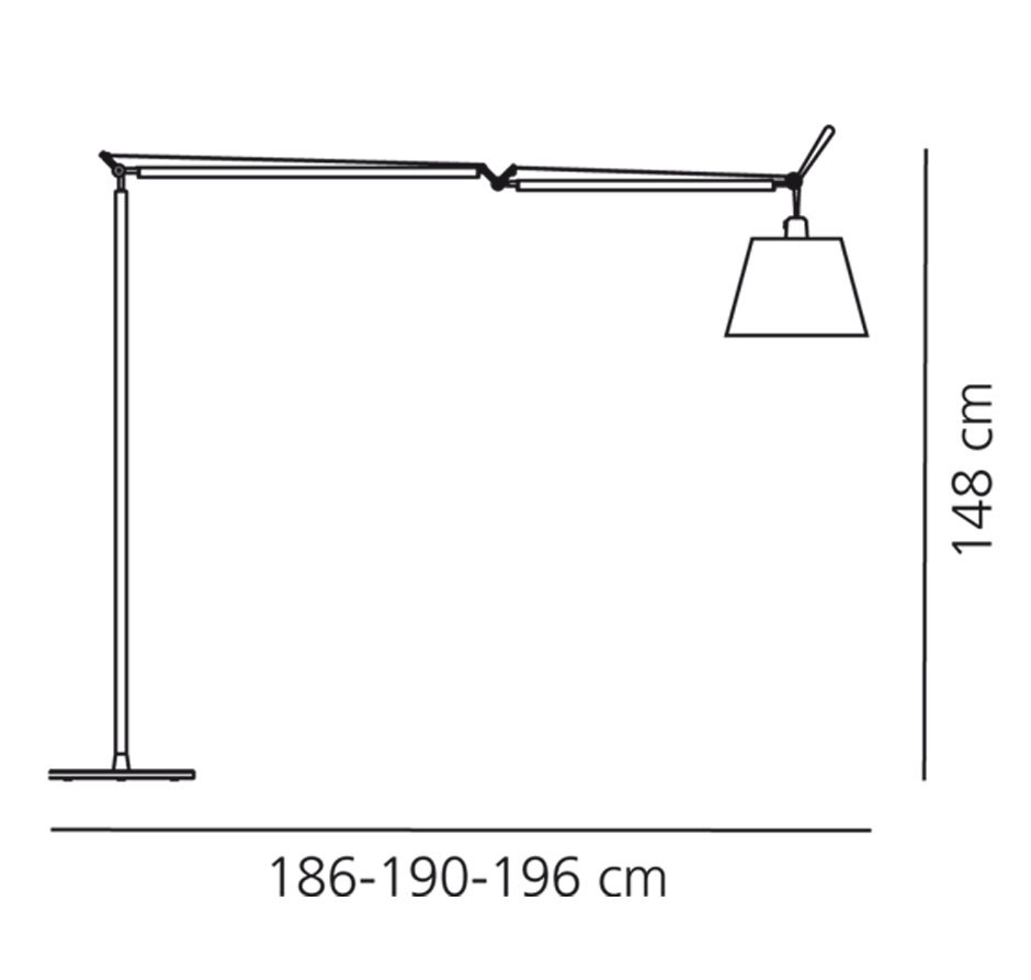 Artemide Tolomeo Mega Terra mit Dimmer