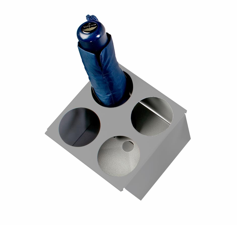Cascando Taschenschirmeinsatz für Flow 1 Schirmständer aluminiumgrau