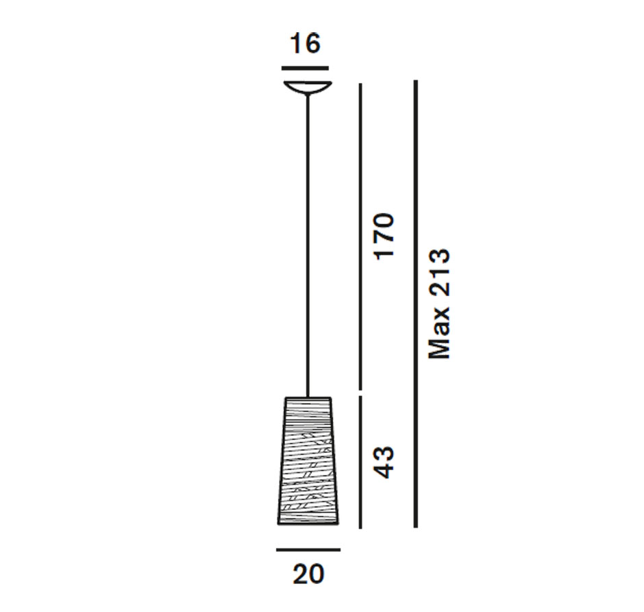 Foscarini Tress Mini Sospensione