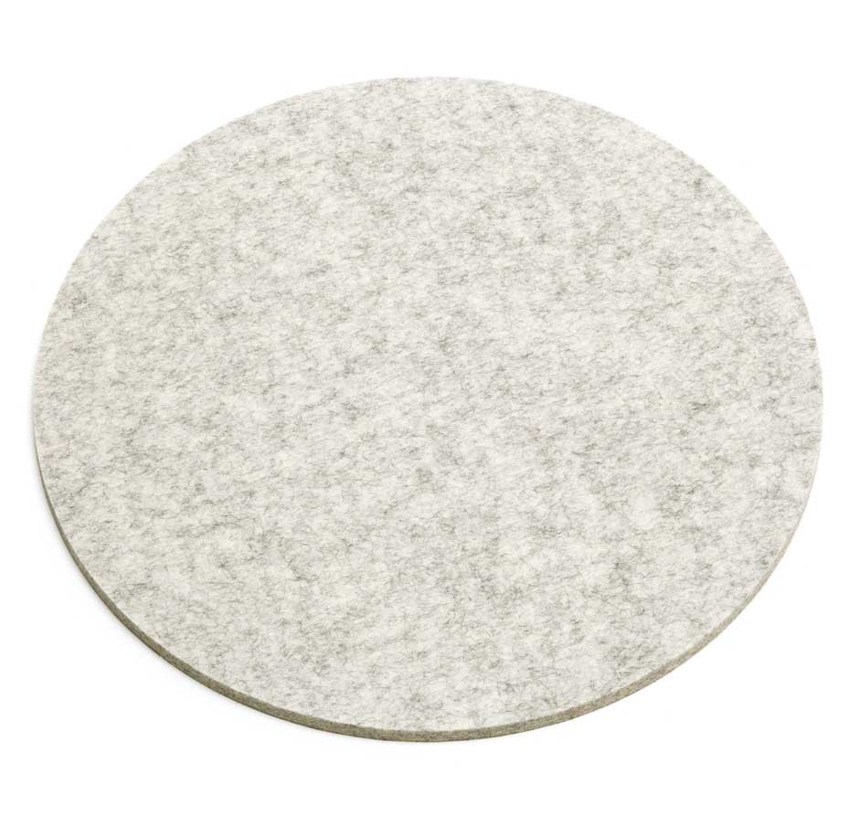 HEY-SIGN Filz Sitzauflage rund Ø 35 cm Antirutsch 06 - marmor melliert