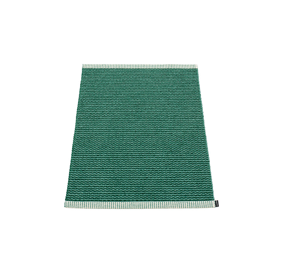 pappelina Mono Kunststoff-Teppich/Fußmatte 60 x 85 cm jade/dunkelgrün