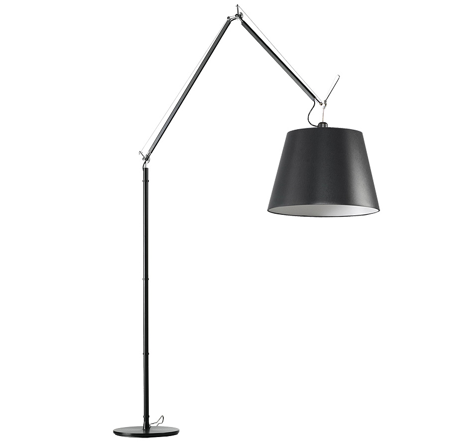 Artemide Tolomeo Mega Terra schwarz mit Schalter