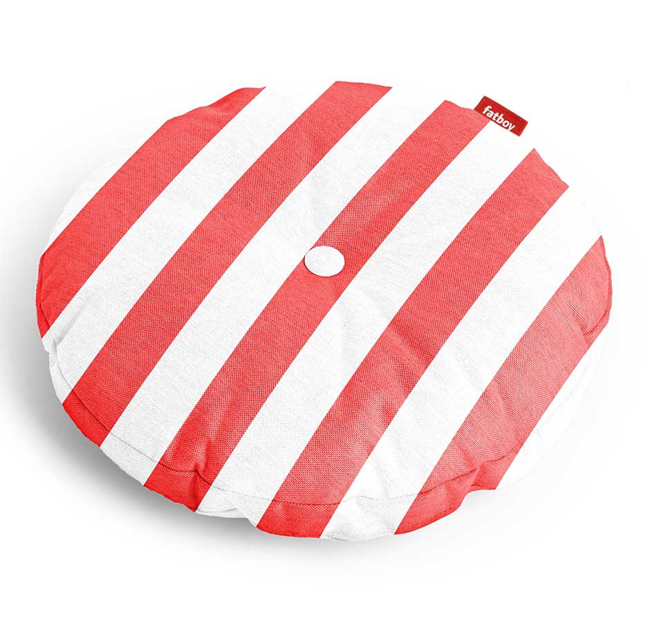 Fatboy Circle Pillow Outdoor-Kissen rund Ø 50 cm stripe red