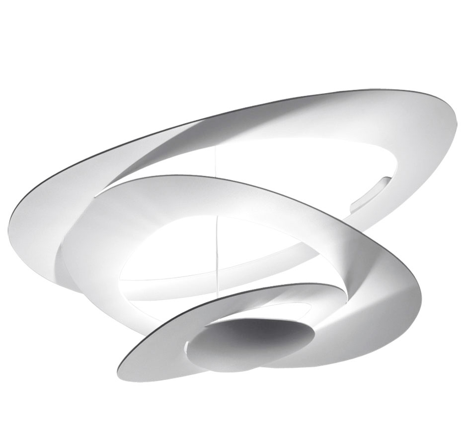 Artemide Pirce Soffitto LED weiß 2700K extra warmweiß für Phasenabschnittsdimmer