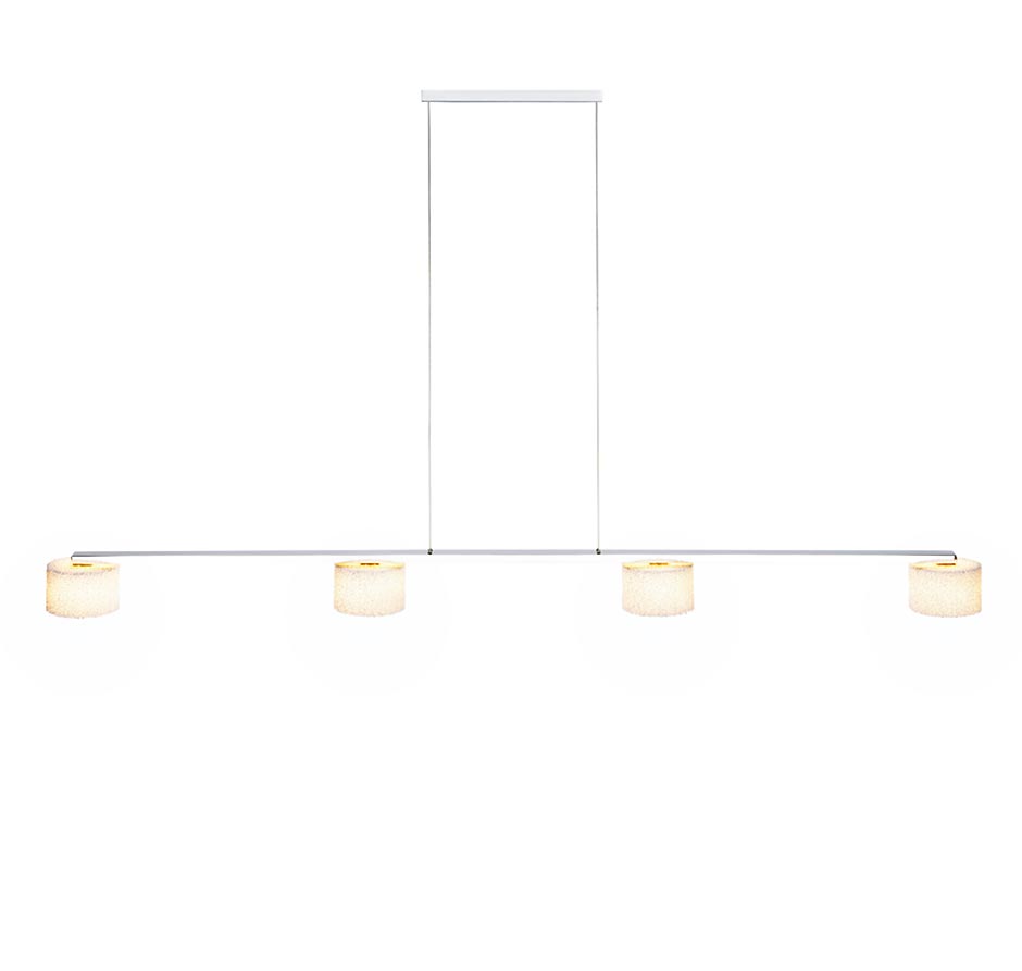 Serien Lighting Reef suspension 4 LED Pendelleuchte Aluminium gebürstet