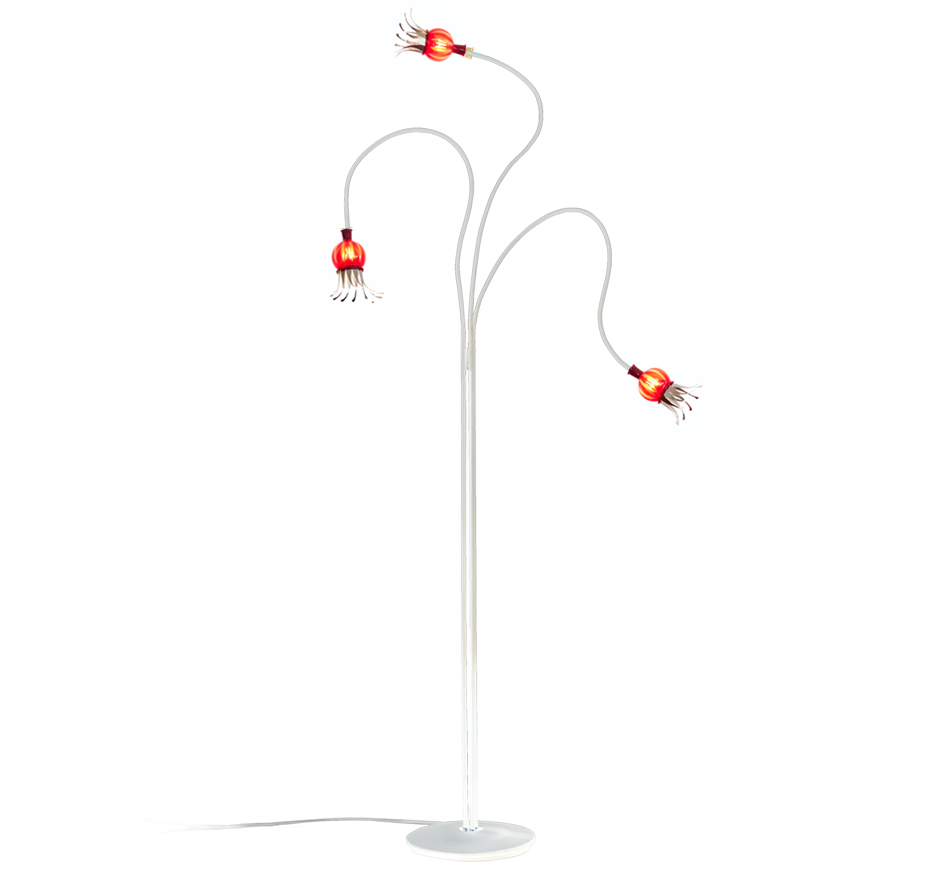 Serien Lighting Poppy Floor 3-armig rot / beige