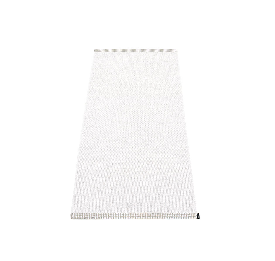 pappelina Mono Kunststoff-Teppich 60 x 150 cm weiß