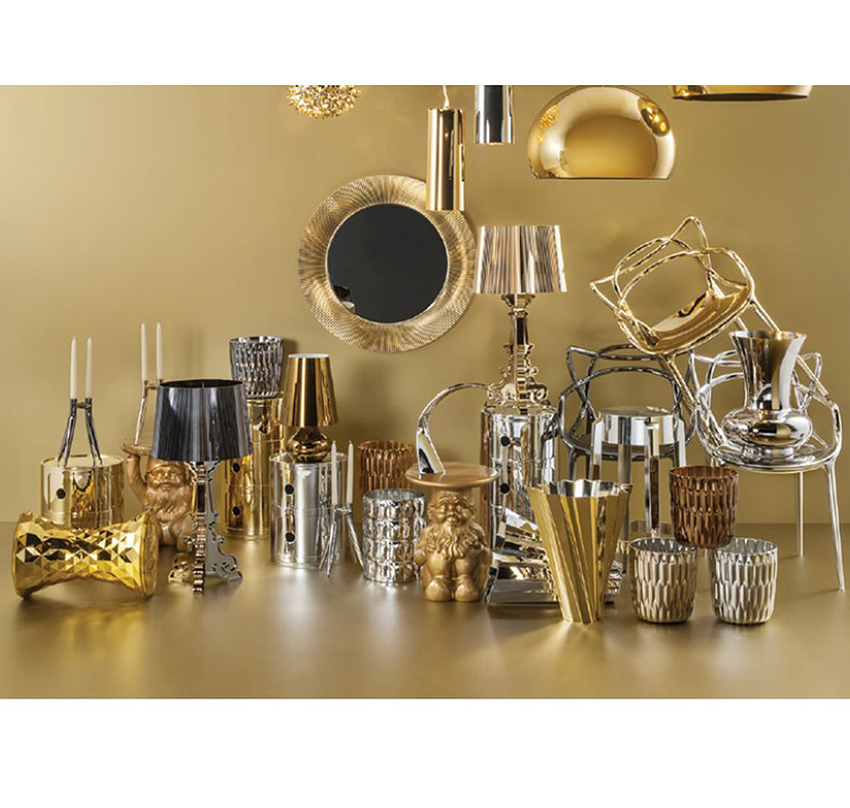 Kartell Componibili 2er Container metallic