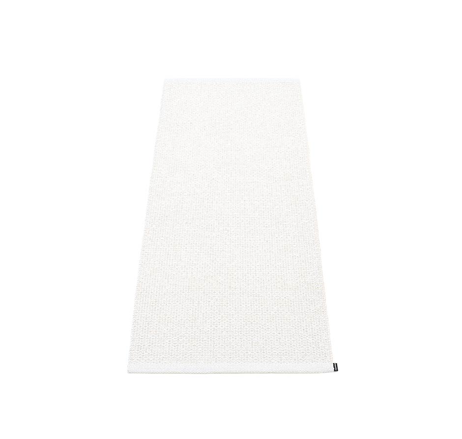 pappelina Svea Kunststoff-Teppich 60 x 250 cm weiß metallic