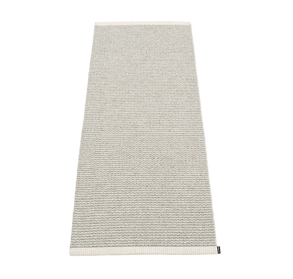 pappelina Mono Kunststoff-Teppich 60 x 250 cm fossil grau/warmes grau