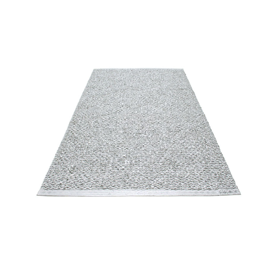 pappelina Svea Kunststoff-Teppich 70 x 160 cm grau metallic