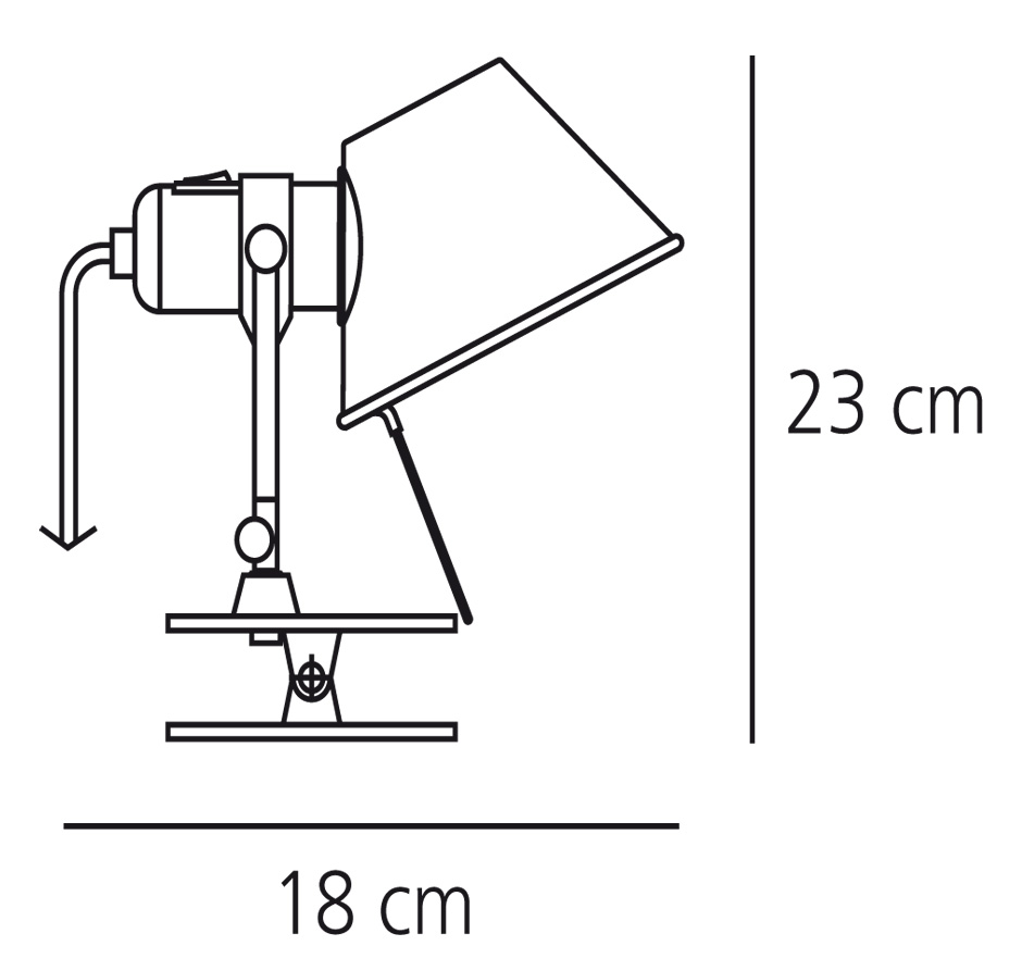 Artemide Tolomeo Pinza LED