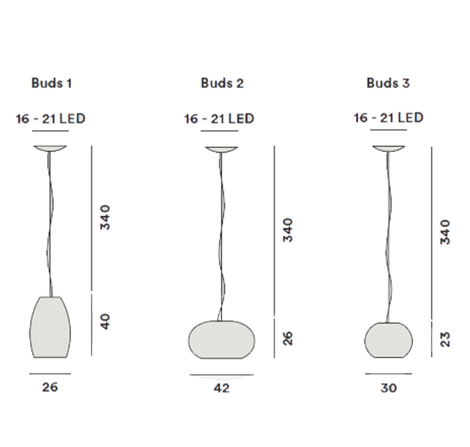 Foscarini Buds 1 Sospensione E27