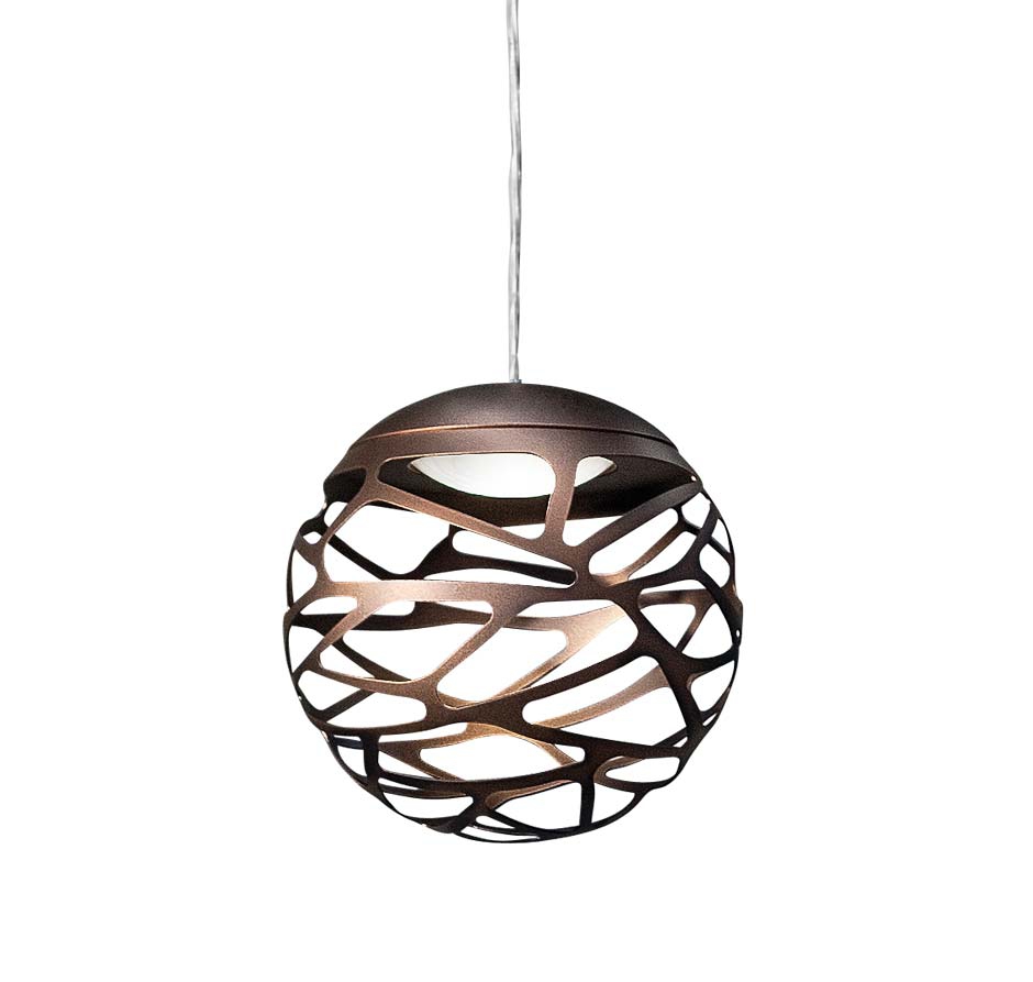 LODES Kelly Cluster Sphere LED Pendelleuchte kupferbraun