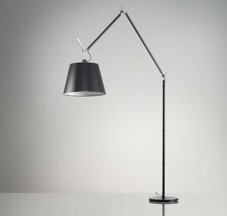 Artemide Tolomeo Mega Terra schwarz mit Schalter