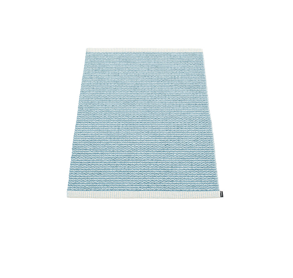 pappelina Mono Kunststoff-Teppich/Fußmatte 60 x 85 cm misty blau/eisblau