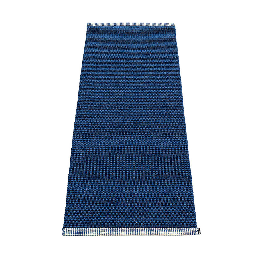 pappelina Mono Kunststoff-Teppich 60 x 250 cm dunkelblau/denim