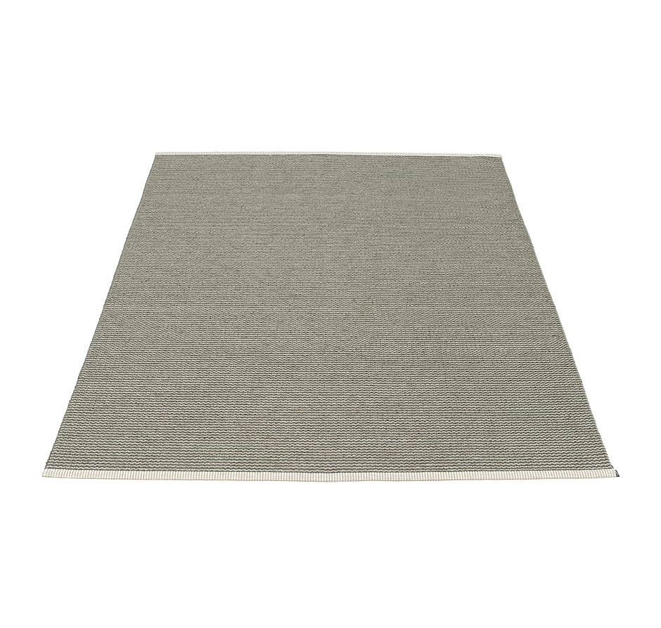 pappelina Mono Kunststoff-Teppich 180 x 220 cm dunkelgrau/warmes grau