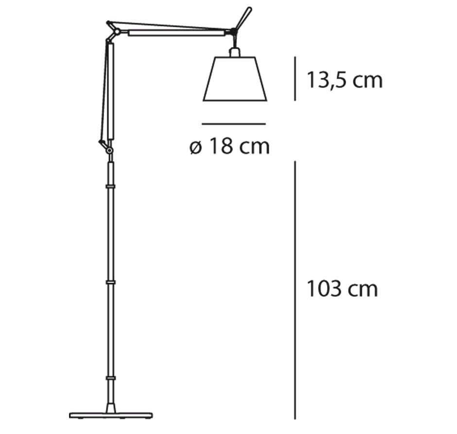 Artemide Tolomeo Basculante Terra