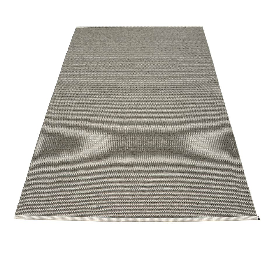 pappelina Mono Kunststoff-Teppich 180 x 300 cm dunkelgrau/warmes grau
