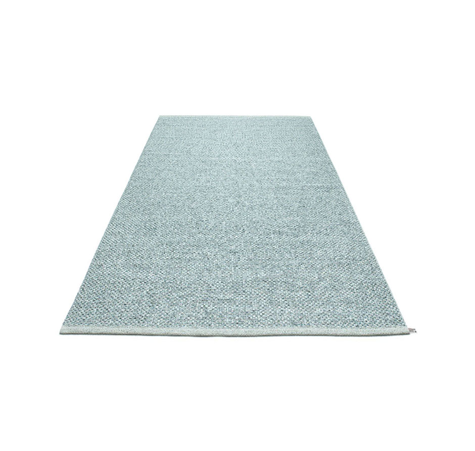 pappelina Svea Kunststoff-Teppich 70 x 160 cm azurblau metallic