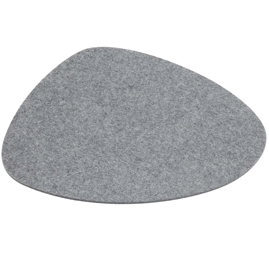 HEY-SIGN Filz Tischset Stone 44 x 38 cm 3 mm Stärke 07 - hellmeliert