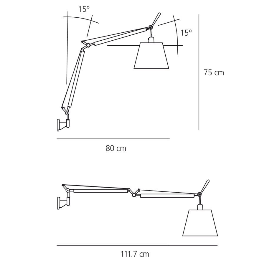 Artemide Tolomeo Basculante Parete