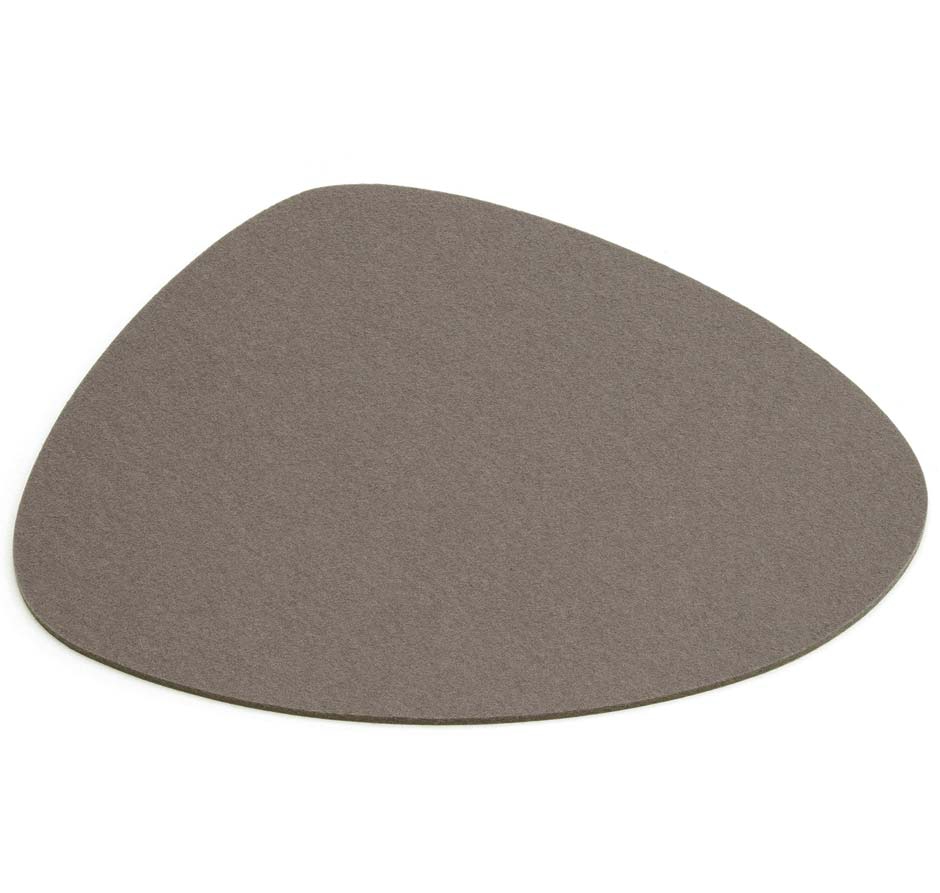 HEY-SIGN Filz Tischset Stone 44 x 38 cm 3 mm Stärke 35 - taupe