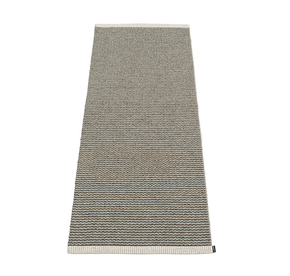 pappelina Mono Kunststoff-Teppich 60 x 250 cm charcoal/warmes grau