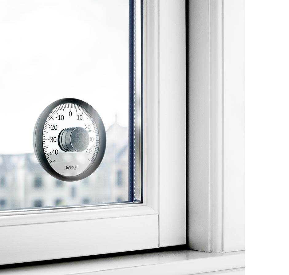 eva solo Außenthermometer für die Fensterscheibe Ø 11 cm