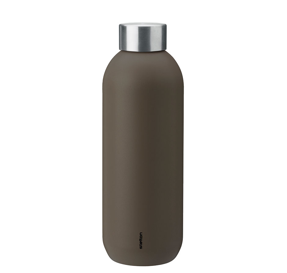 Stelton Keep Cool Isolierflasche 0,6 L soft bark