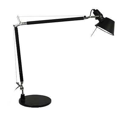 Artemide Tolomeo Tavolo mit Tischfuß schwarz